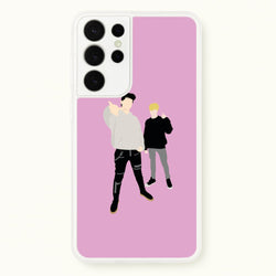 Standing - S & C  - Sam And Colby Phone Case for Galaxy S21 Ultra