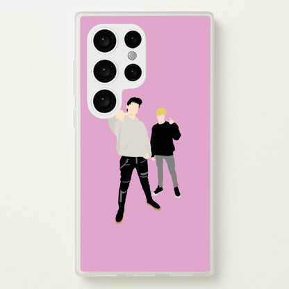 Standing - S & C  - Sam And Colby Phone Case for Galaxy S24 Ultra
