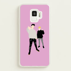 Standing - S & C  - Sam And Colby Phone Case for Galaxy S9