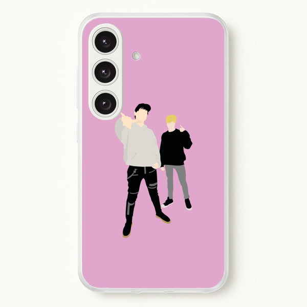 Standing - S & C  - Sam And Colby Phone Case for Galaxy S24