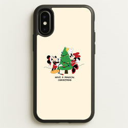 Festive Fairytale Mice - Christmas  - Christmas Phone Case for iPhone X / XS