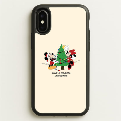Festive Fairytale Mice - Christmas  - Christmas Phone Case for iPhone X / XS
