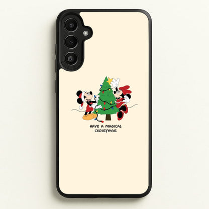 Festive Fairytale Mice - Christmas  - Christmas Phone Case for Galaxy A34