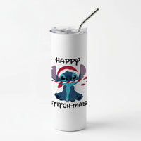 Happy Blue Alienmas - Christmas Skinny Tumbler