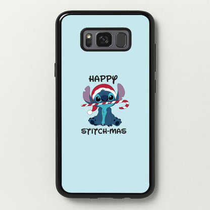 Happy Blue Alienmas - Christmas  - Christmas Phone Case for Galaxy S8