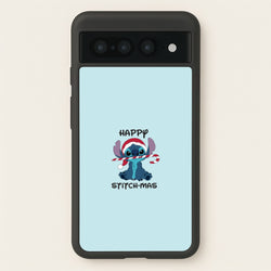 Happy Blue Alienmas - Christmas  - Christmas Phone Case for Google Pixel 7 Pro