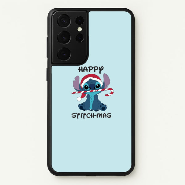 Happy Blue Alienmas - Christmas  - Christmas Phone Case for Galaxy S21 Ultra