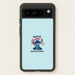 Happy Blue Alienmas - Christmas  - Christmas Phone Case for Google Pixel 8 Pro