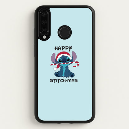 Happy Blue Alienmas - Christmas  - Christmas Phone Case for Huawei P30 Lite