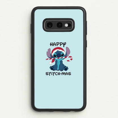 Happy Blue Alienmas - Christmas  - Christmas Phone Case for Galaxy S10e