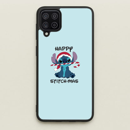 Happy Blue Alienmas - Christmas  - Christmas Phone Case for Galaxy A12