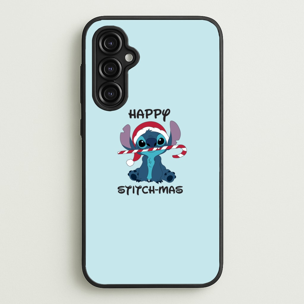 Happy Blue Alienmas - Christmas  - Christmas Phone Case for Galaxy A14