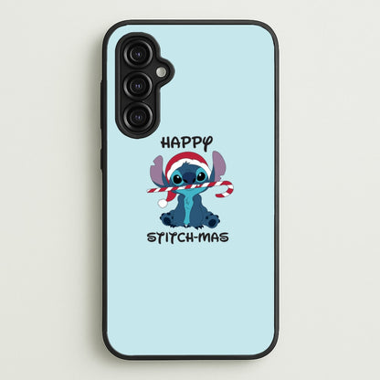 Happy Blue Alienmas - Christmas  - Christmas Phone Case for Galaxy A14