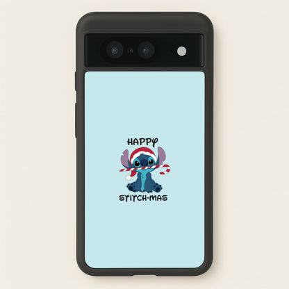 Happy Blue Alienmas - Christmas  - Christmas Phone Case for Google Pixel 8