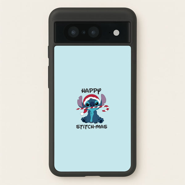 Happy Blue Alienmas - Christmas  - Christmas Phone Case for Google Pixel 8