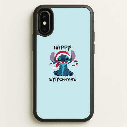 Happy Blue Alienmas - Christmas  - Christmas Phone Case for iPhone X / XS