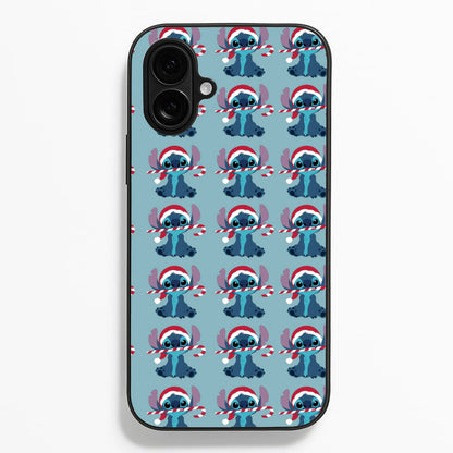 Christmas Blue Alien Pattern Phone Case