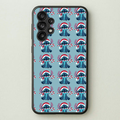 Christmas Blue Alien Pattern  - Christmas Phone Case for Galaxy A13