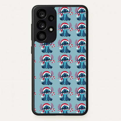 Christmas Blue Alien Pattern  - Christmas Phone Case for Galaxy A53