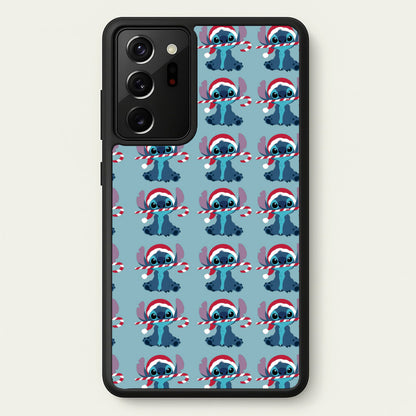 Christmas Blue Alien Pattern  - Christmas Phone Case for Galaxy Note 20 Ultra