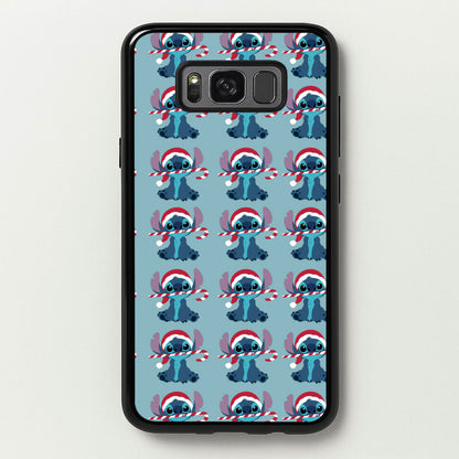 Christmas Blue Alien Pattern  - Christmas Phone Case for Galaxy S8
