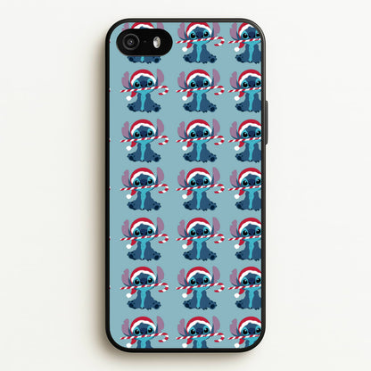 Christmas Blue Alien Pattern  - Christmas Phone Case for iPhone 5 / 5s / SE 2016