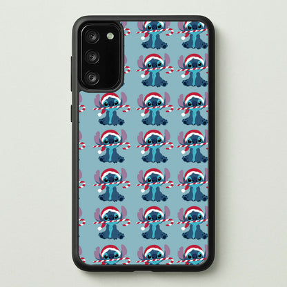 Christmas Blue Alien Pattern  - Christmas Phone Case for Galaxy A41