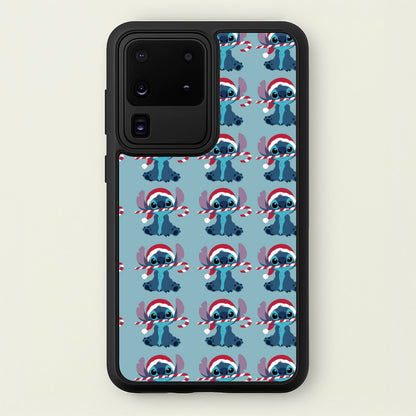 Christmas Blue Alien Pattern  - Christmas Phone Case for Galaxy S20 Ultra