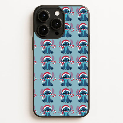 Christmas Blue Alien Pattern  - Christmas Phone Case for iPhone 12 Pro Max