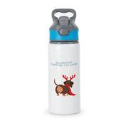 Dachshund Through The Snow - Christmas Active Water Bottle 2