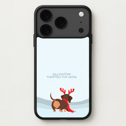 Dachshund Through The Snow - Christmas Phone Case for iPhone 17 Pro