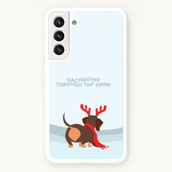 Dachshund Through The Snow - Christmas  - Christmas Phone Case for Galaxy S21 Plus