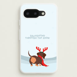 Dachshund Through The Snow - Christmas  - Christmas Phone Case for Google Pixel 9a