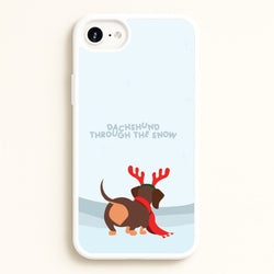 Dachshund Through The Snow - Christmas  - Christmas Phone Case for iPhone 6 / 7 / 8 / SE