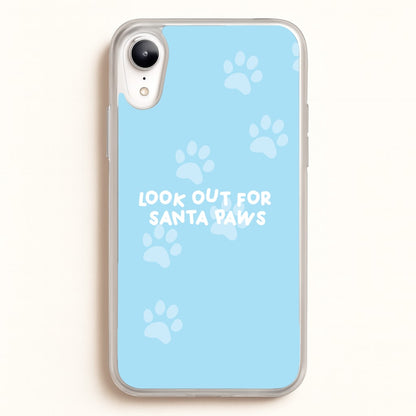 Santa Paws - Christmas  - Christmas Phone Case for iPhone XR