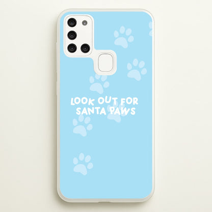Santa Paws - Christmas  - Christmas Phone Case for Galaxy A21s