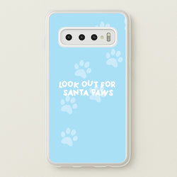 Santa Paws - Christmas  - Christmas Phone Case for Galaxy S10 Plus