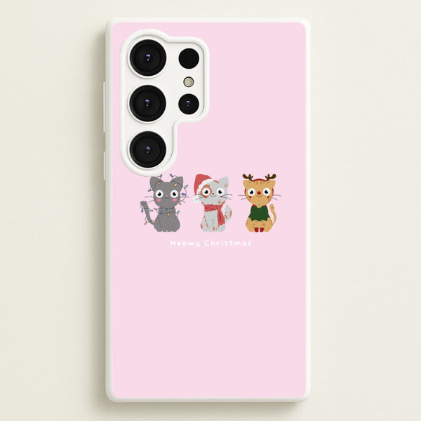 Meowy Christmas   - Christmas Phone Case for Galaxy S25 Ultra