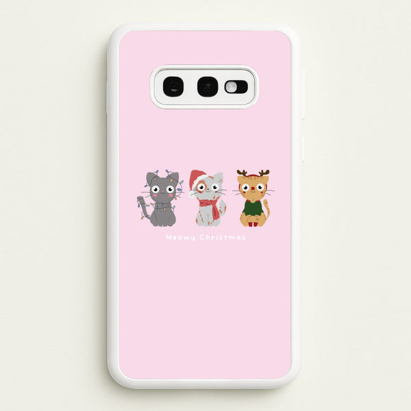 Meowy Christmas   - Christmas Phone Case for Galaxy S10e
