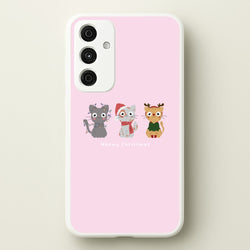 Meowy Christmas   - Christmas Phone Case for Galaxy A55