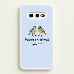 Happy Christmas You Tit - Christmas  - Christmas Phone Case for Galaxy S10e
