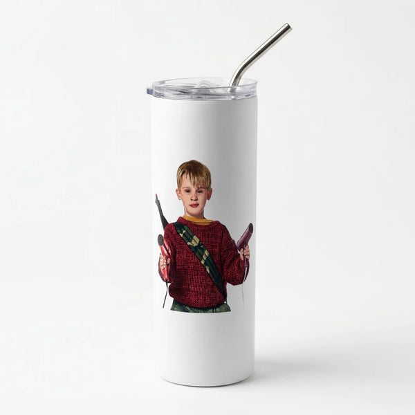 Home Alone - Kevin Hairdryer Skinny Tumbler