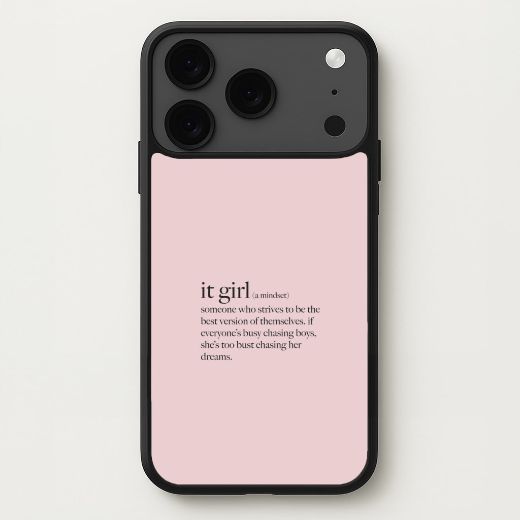 It Girl - Clean Girl Aesthetic Phone Case for iPhone 17 Pro Max