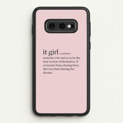 It Girl - Clean Girl Aesthetic  - Clean Girl Aesthetic Phone Case for Galaxy S10e