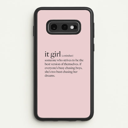 It Girl - Clean Girl Aesthetic  - Clean Girl Aesthetic Phone Case for Galaxy S10e