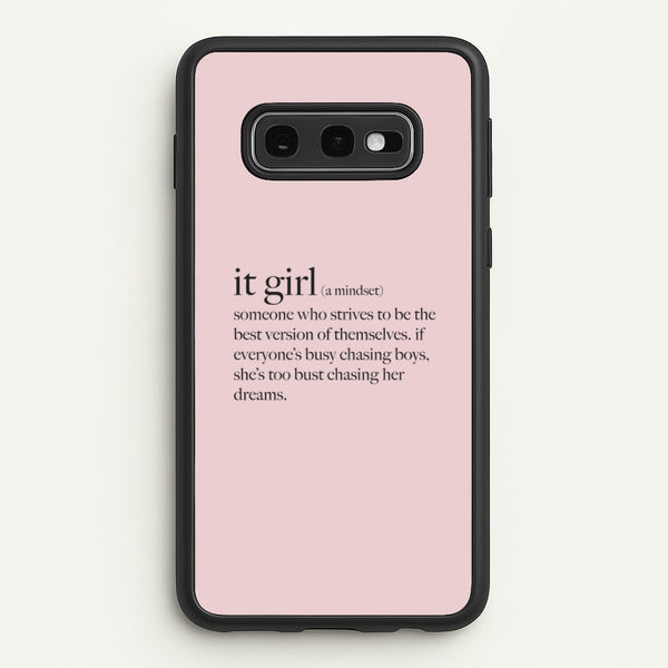 It Girl - Clean Girl Aesthetic  - Clean Girl Aesthetic Phone Case for Galaxy S10e