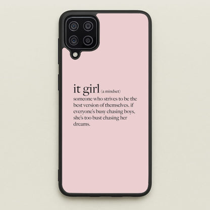 It Girl - Clean Girl Aesthetic  - Clean Girl Aesthetic Phone Case for Galaxy A12