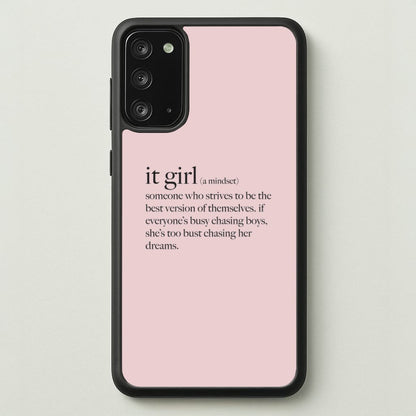 It Girl - Clean Girl Aesthetic  - Clean Girl Aesthetic Phone Case for Galaxy Note 20