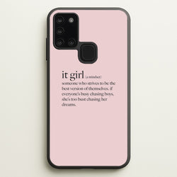 It Girl - Clean Girl Aesthetic  - Clean Girl Aesthetic Phone Case for Galaxy A21s