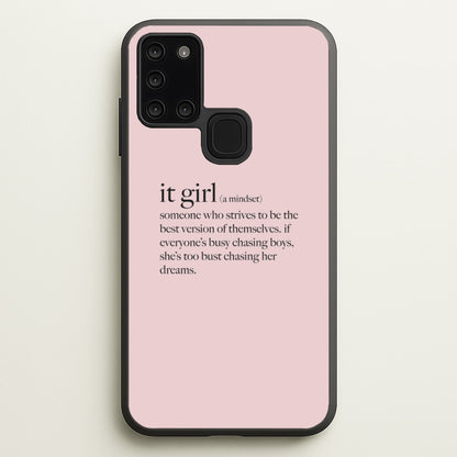 It Girl - Clean Girl Aesthetic  - Clean Girl Aesthetic Phone Case for Galaxy A21s